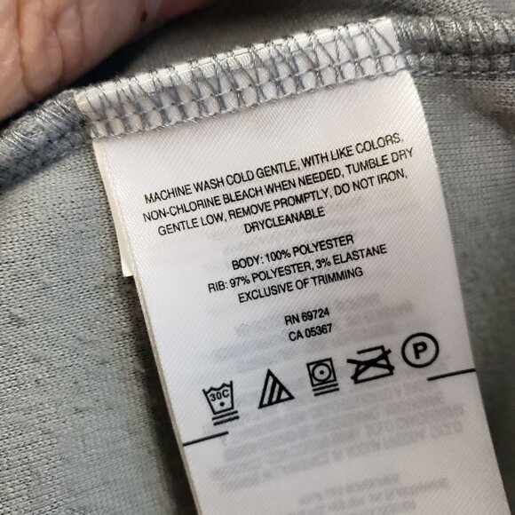 Columbia Womens Pullover Fleece Type Jacket Size L Gray White  Pre-Owned - Picture 7 of 10